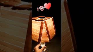 #shorts #craft #art #MR. IJAZ#short [#Making of horror lamp...#lamp#popsicle sticks