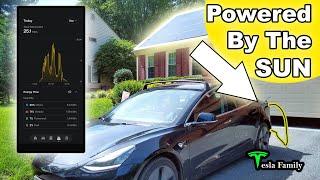 Tesla Powered By The Sun | Charge On Solar Experiment