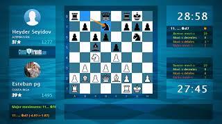 Chess Game Analysis: Esteban pg - Heyder Seyidov : 1-0 (By ChessFriends.com)