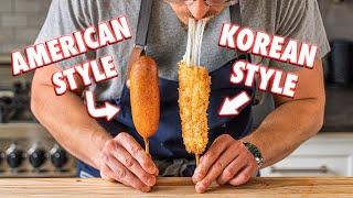 Making The Perfect Corn Dog (Korean vs. American)