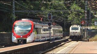 Trenes variados en Asturias: Avilés, Ablaña, Lugones y Villabona. Renfe Mercancias, Alvia, Cercanias