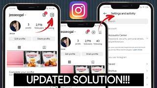 How to Fix Instagram Settings option Not Showing 2024 | Instagram New Update Settings Not Showing