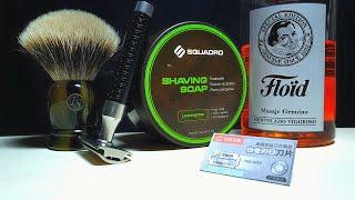 Бритьё. Т станок Mühle Rocca, помазок Frank Shaving, мыло Squadro, лосьон Floïd Vigoroso, Rimei