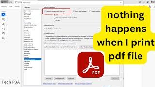 Can't print pdf file? Resolve it in 3 minutes | When I print pdf file, nothing happens! RESOLVED!!!