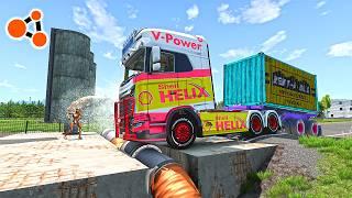 Cars VS Pipeline  BeamNG.drive | Beamng Crashes TV