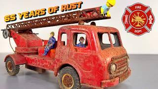 Toy Rescue ! 1950s Joustra Fire Truck Restoration