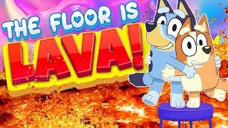 Bluey Floor Is Lava  | Bluey Just Dance | Brain Breaks for Kids | Danny Go Noodle