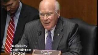 Sen. Leahy Questions DHS Secretary Napolitano on H2-A Visas and I-91 Border Stations