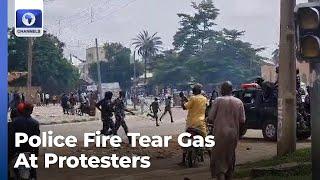 Pandemonium As Police Fire Tear Gas At Protesters In Bauchi