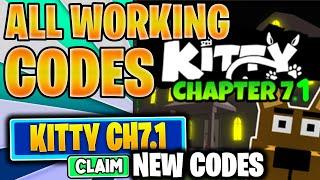 ALL *NEW* ROBLOX KITTY CODES FOR 100+MILLION CHEESE  NOVEMBER 2020 CODES OF KITTY  CHAPTER 7