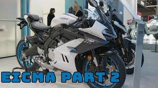 In part 2 we are looking at what Honda and CFM Moto had on offer at EICMA 2024.