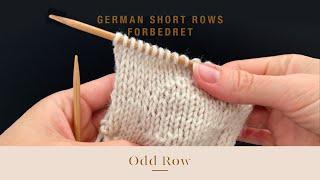 German Short Rows forbedret - Dansk