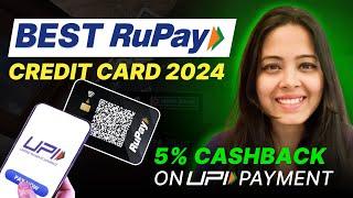 Best Rupay Credit Card - MAXIMUM Cashback for UPI Payment | Lifetime Free Rupay Credit Card | 2024