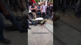 100KG Cement on My Back! How Many Push-Ups Can You Do?  #streetchallenge