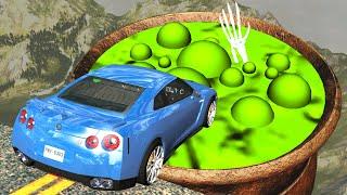 Beamng drive - Car Adventures with Witch, Spooky Witch Pot and Portal into Magic World