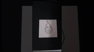 How to Draw! Cute Avocado #shorts