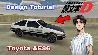 TOTURIAL HOW TO MAKE TOYOTA AE86 INITIAL D | CAR PARKING MULTIPLAYER