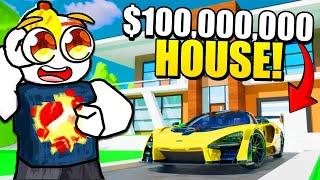 BUILDING $100 MILLION DOLLAR MANSION - ROBLOX