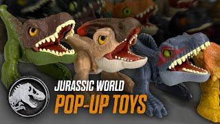 COMPLETE COLLECTION: New Jurassic World "Uncaged" Wild Pop Up Toys 4K Unboxing / collectjurassic.com