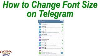 How to Change Font Size on Telegram