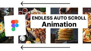 How To Create Endless Auto Scrolling Animation In Figma | Figma Tutorial