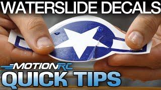 How to Apply Waterslide Decals | Quick Tip | Motion RC