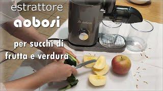 Estrattore AOBOSI per succhi di frutta e verdura. Vediamo come funziona.