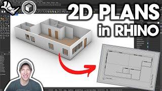 How to Create 2D Plans from Your 3D Models in Rhino!