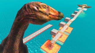 The Road Through 3 Lava Pools - Which Dinosaur Or Animal Can Survive? Animal Revolt Battle Simulator