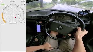 Mercedes Benz W124 1JZ GTE VVTi by @danny483lee | 0-100kmh | Racebox