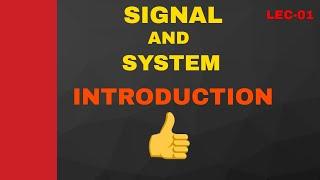 Introduction to signal and system in hindi.