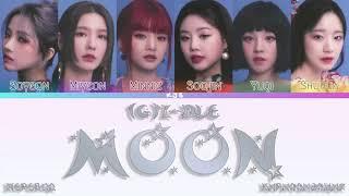 (G)I-DLE - MOON [ПЕРЕВОД/КИРИЛЛИЗАЦИЯ/COLOR CODED LYRICS]