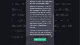 A Conversation with Chat GPT re: Military, Reagan, Capitalism