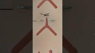 Rescue Sutures #goodtoknow #suturing  #vet #medicine #surgeon #knottying #stitches #emergency