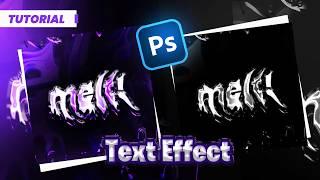 Melted | Photoshop New 3d Bevel Chrome Text Effect Design Tutorial Speed Art