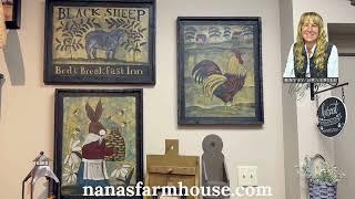 Kathy Graybill Original Primitive Art Nanas Farmhouse