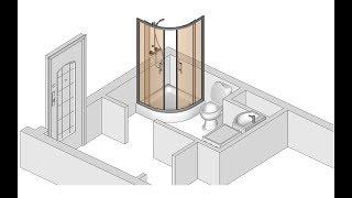 Урок 9 Ванная комната на 3д плане в SketchUp