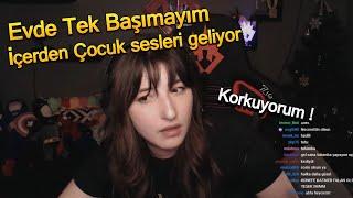 Pqueen - Yayın Esnasında Evden Değişik Sesler Geliyor | Korkuyorum