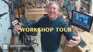 Wood turners workshop tour - maximizing space