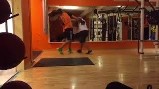 Boxing sparring knockout