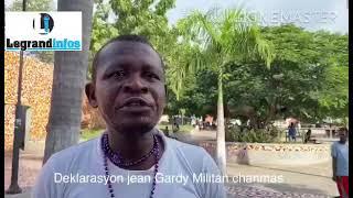 Deklarasyon Jean Gardy, militan Chanmas