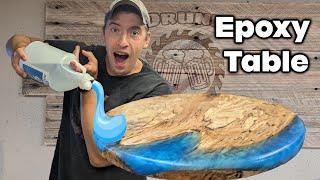 Budget Friendly epoxy table