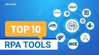 Top 10 RPA Tools in 2024 | RPA Tools Comparison | RPA Certification Training | Edureka