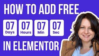 Countdown Timer For Elementor Free I How to Add Countdown timer Tutorial Elementor Free (No plugin)