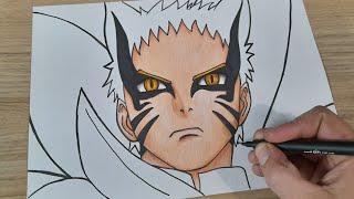 COMO DESENHAR o NARUTO MODO BARION PASSO A PASSO