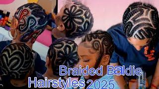 braiding hairstyles for black women /2025 Braided Baldie cornrows hairstyles/ hairstyles 3025