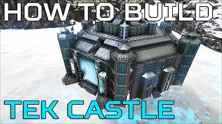  Ark Tek Castle HOW TO BUILD Ragnarok PVE |Ark Survival [NO MODS] (speed build)