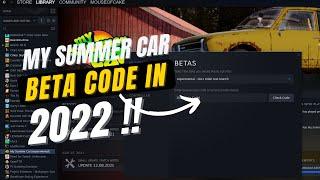 My Summer Car 2022 Beta code tutorial.  "How to gain beta access to MSC in 2022"