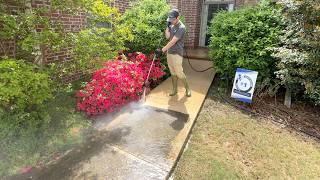 I almost RUINED my pressure washer cleaning this UNBELIEVABLY dirty driveway