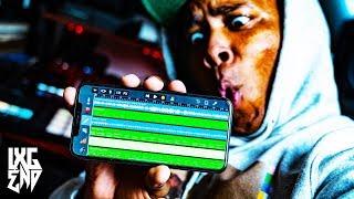MAKING MUSIC On A Phone From Scratch (Garageband iOS) | IAMLXGEND